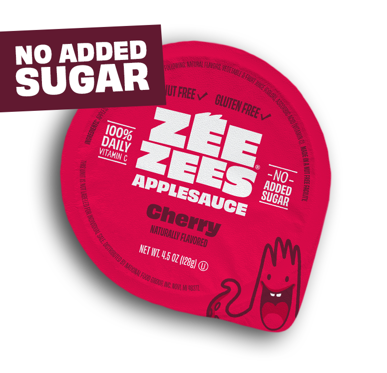 Zee Zees, Applesauce Cup, Cherry, I/W, 4.5oz